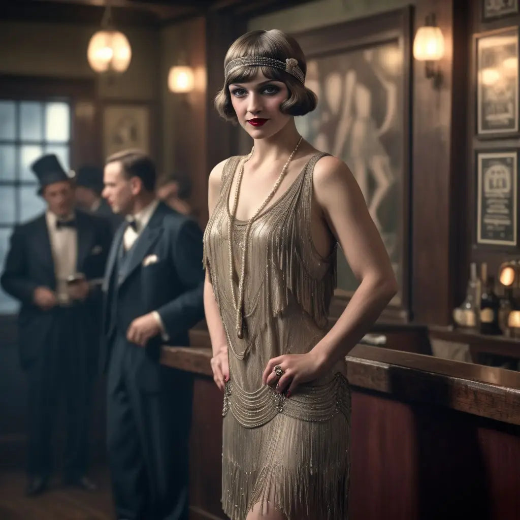 art deco flapper girl