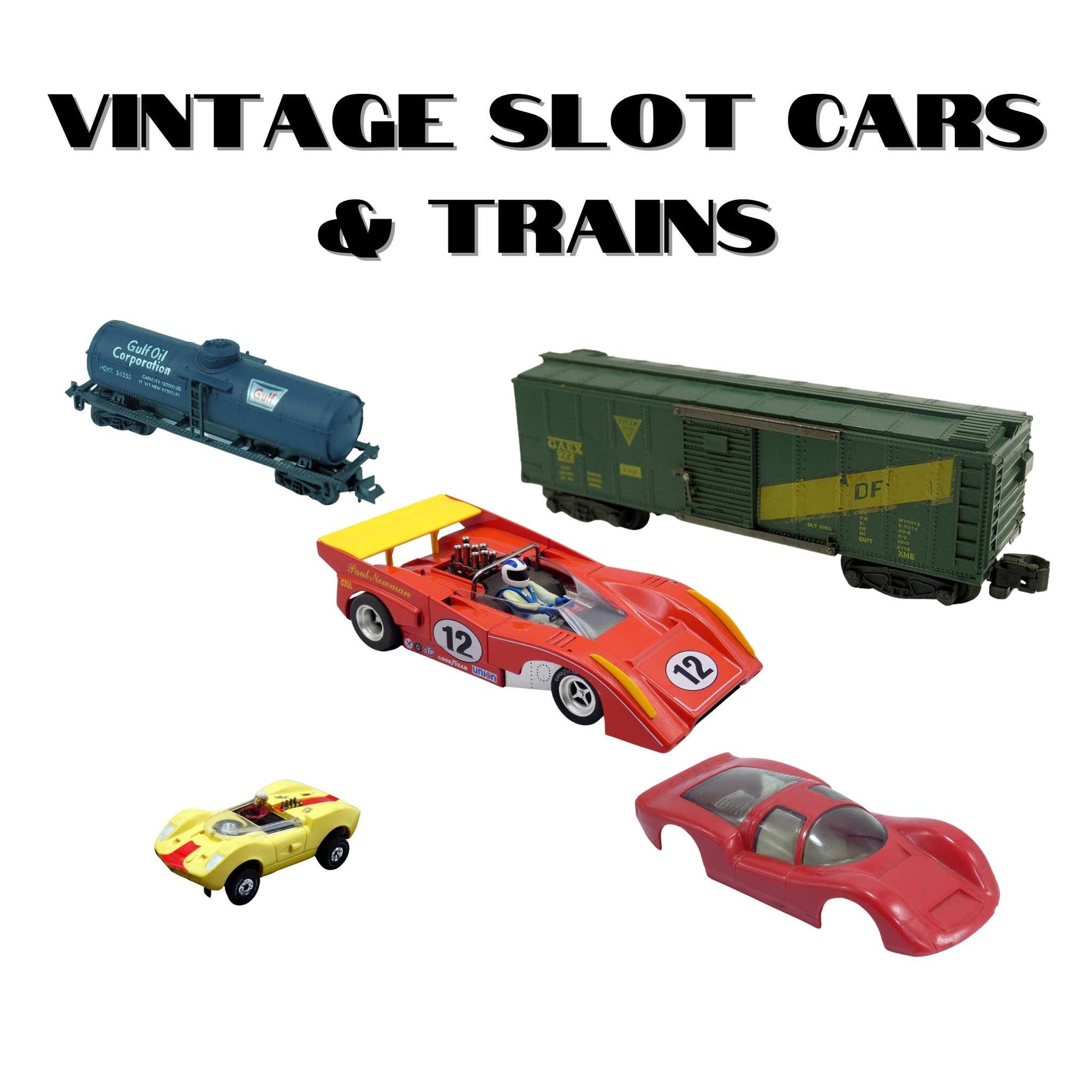 Slot Cars and Model Trains from the 1950s to 1980s