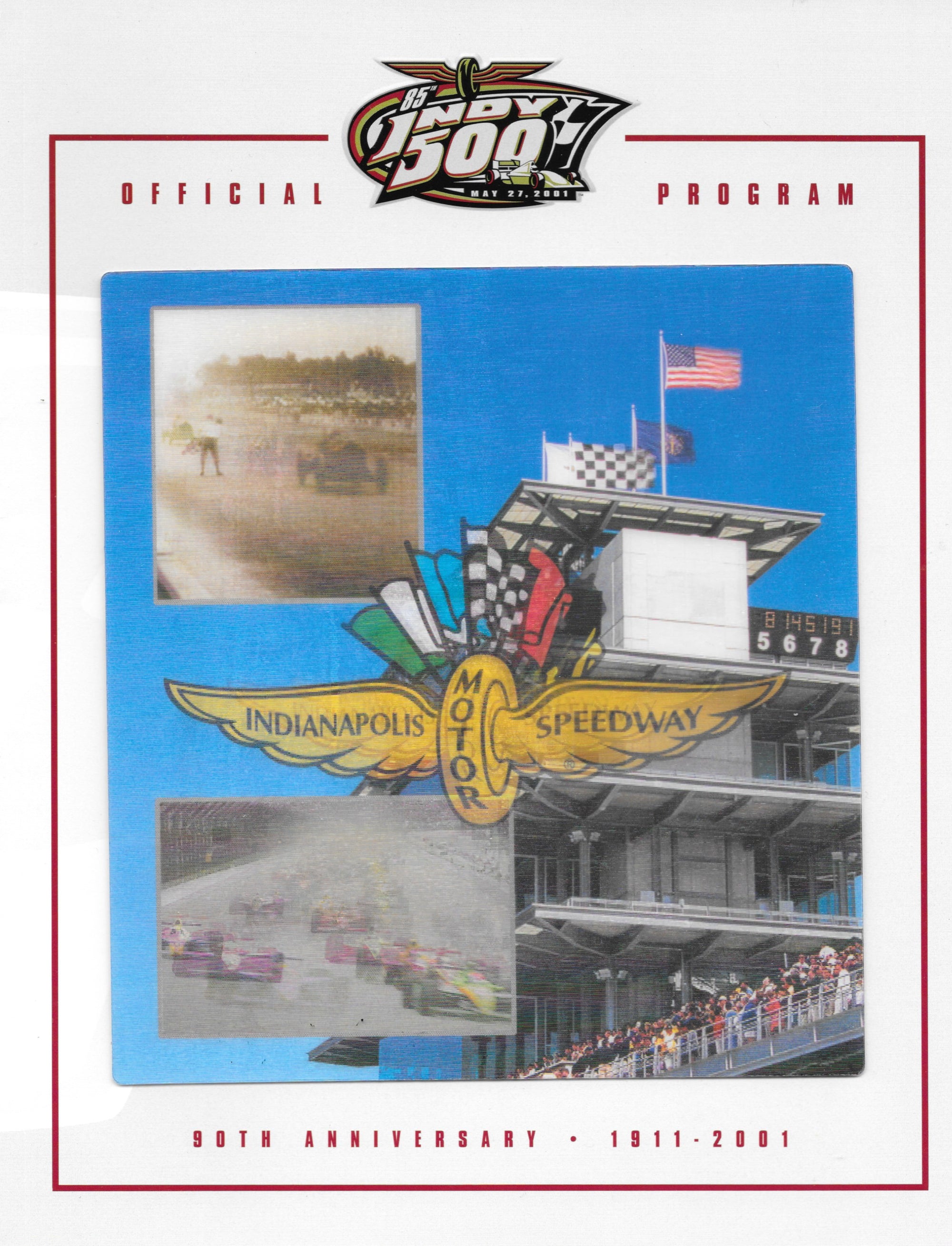Vintage Racing Memorabilia - 2001 Indianapolis 500 Program Lot