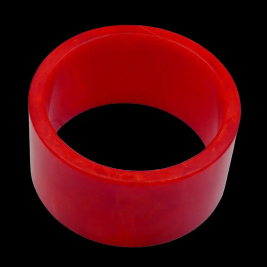 Bakelite Jewelry - Bangle Bracelet Wide Cherry Vanilla Round - GOVintage Jewelry and Collectibles