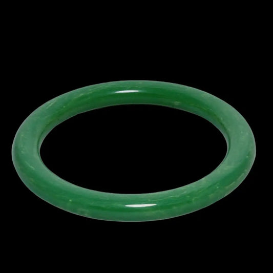 Bakelite Jewelry - Green Apple Marbled Bangle Bracelet - GOVintage Jewelry and Collectibles