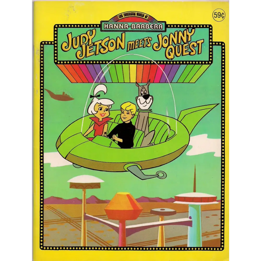 Cartoon Memorabilia - Rare Jonny Quest Meets Judy Jetson Coloring Book - GOVintage Jewelry and Collectibles