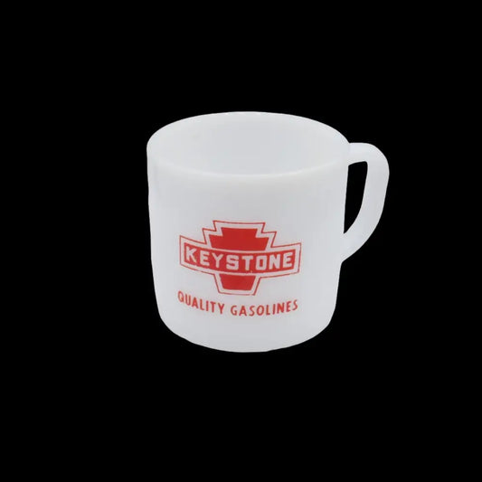 Gas and Oil Memorabilia - Keystone Quality Gasolines Coffee Cup - GOVintage Jewelry and Collectibles