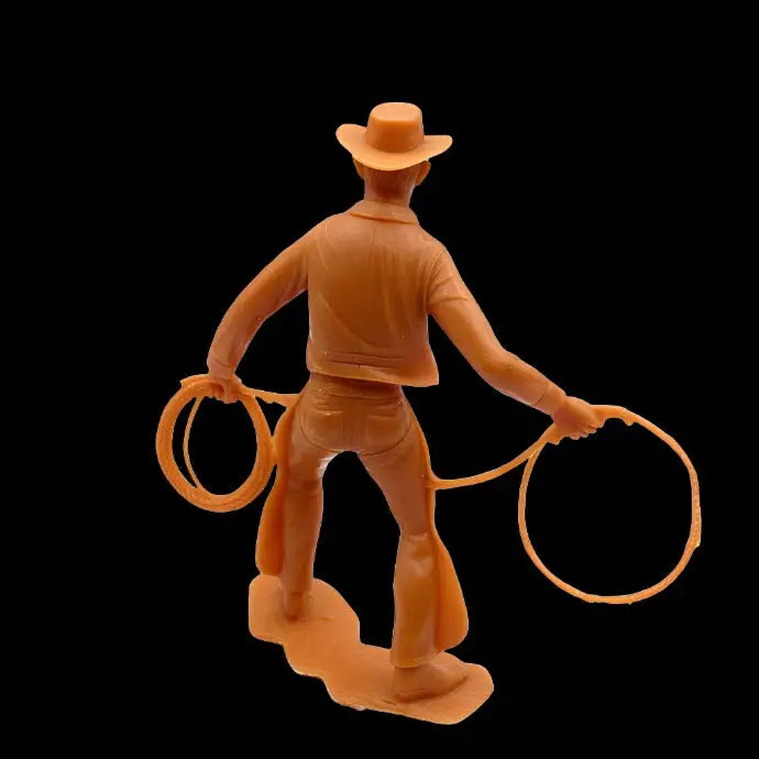 Louis Marx Action Figure - 6" Wrangler Cowboy with Lasso - GOVintage Jewelry and Collectibles