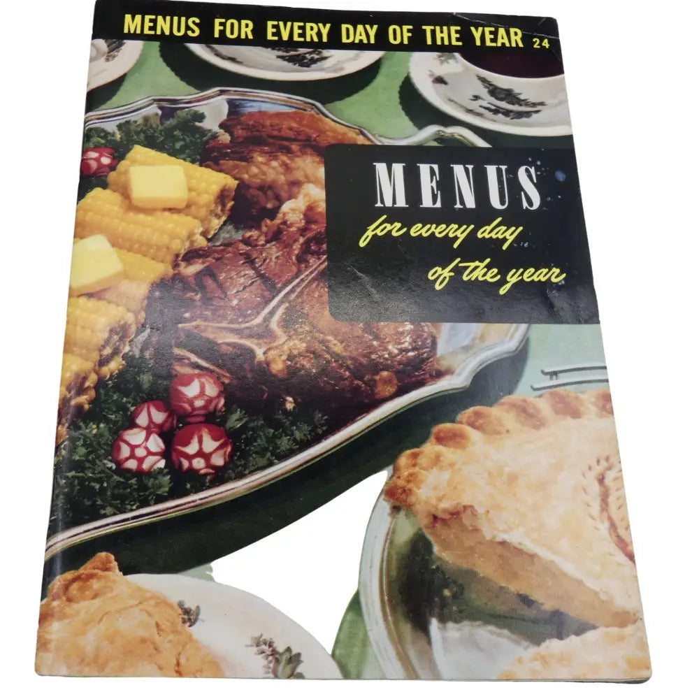 Vintage Recipe Book - Menus for Everyday of the Year 1954 - GOVintage Jewelry and Collectibles