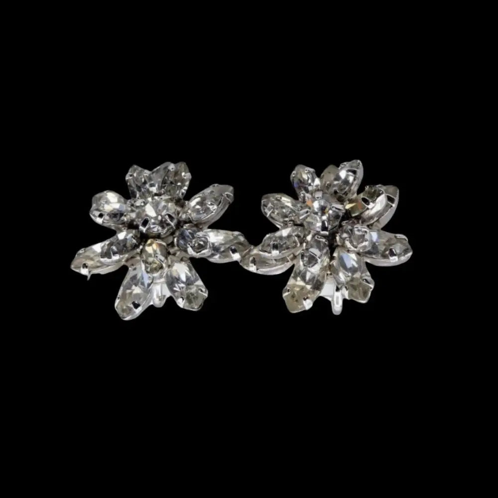 Mid Century Jewelry - Weiss Jewelry Star Screw Back Earring - GOVintage Jewelry and Collectibles