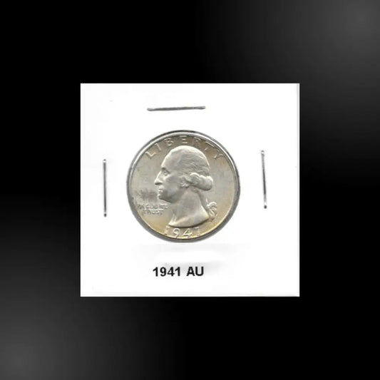 US Silver Coin - 1941 Washington Quarter AU - GOVintage Jewelry and Collectibles