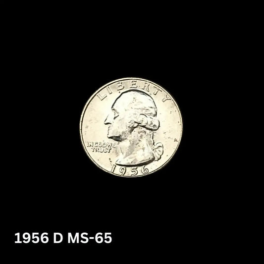 US Silver Coin - 1958D Washington Quarter MS-65 - Collectible Coins