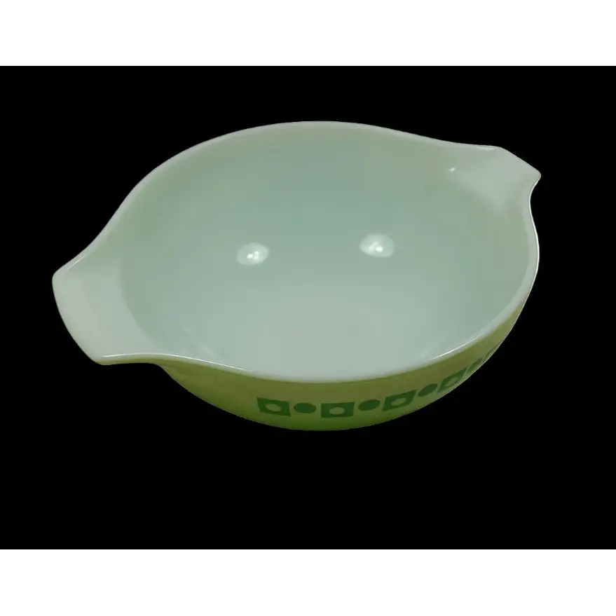 Vintage Kitchenware - Pyrex Promotional Salad Bowl Green Polka Dot - GOVintage Jewelry and Collectibles