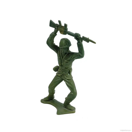 Vintage Tim Mee Toy - Plastic Army Man with M-16 Rifle - GOVintage Jewelry and Collectibles