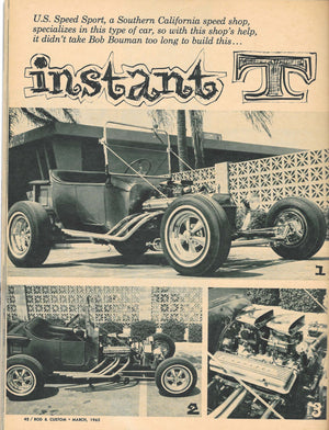 Vintage Magazine - Rod & Custom Magazine March 1965