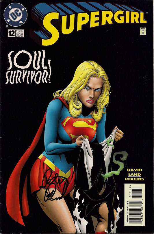 Vintage Comics - Supergirl Soul Survivor #12 Aug 97 Peter David Signed - GOVintage Jewelry and Collectibles